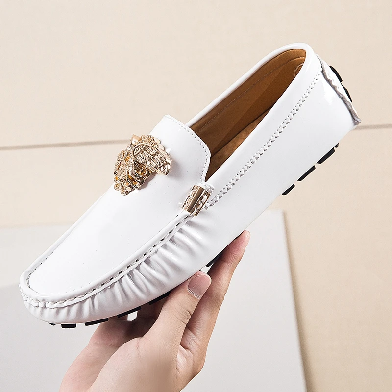 2022 Spring and Autumn New Men's Classic White Men's Shoes Peas Shoes Leather Breathable Trend Casual Leather Shoes Moccasins
2022 Spring and Autumn New Men's Classic White Men's Shoes Peas Shoes Leather Breathable Trend Casual Leather Shoes Moccasins