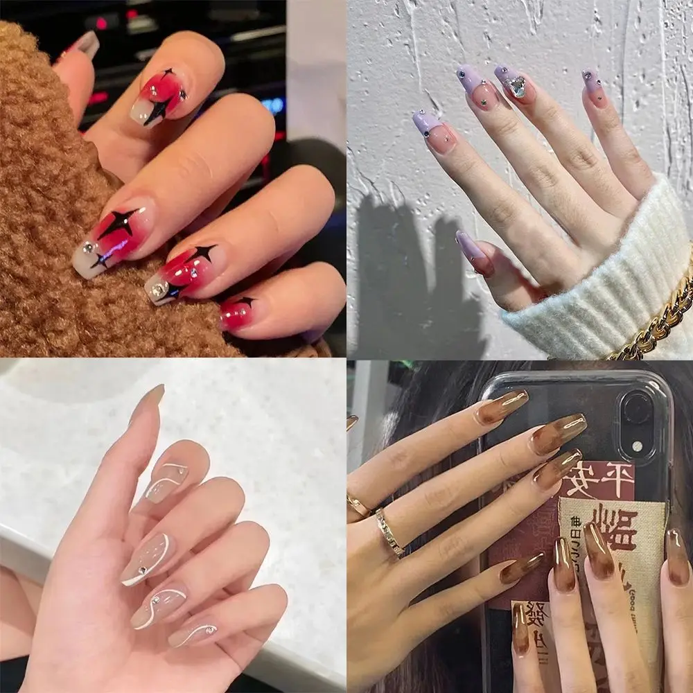 24pcs/Box Press On Nails Detachable Full Cover Artificial Wearable Fake Nails Wavy Coffin False Nails Nail Tips
24pcs/Box Press On Nails Detachable Full Cover Artificial Wearable Fake Nails Wavy Coffin False Nails Nail Tips