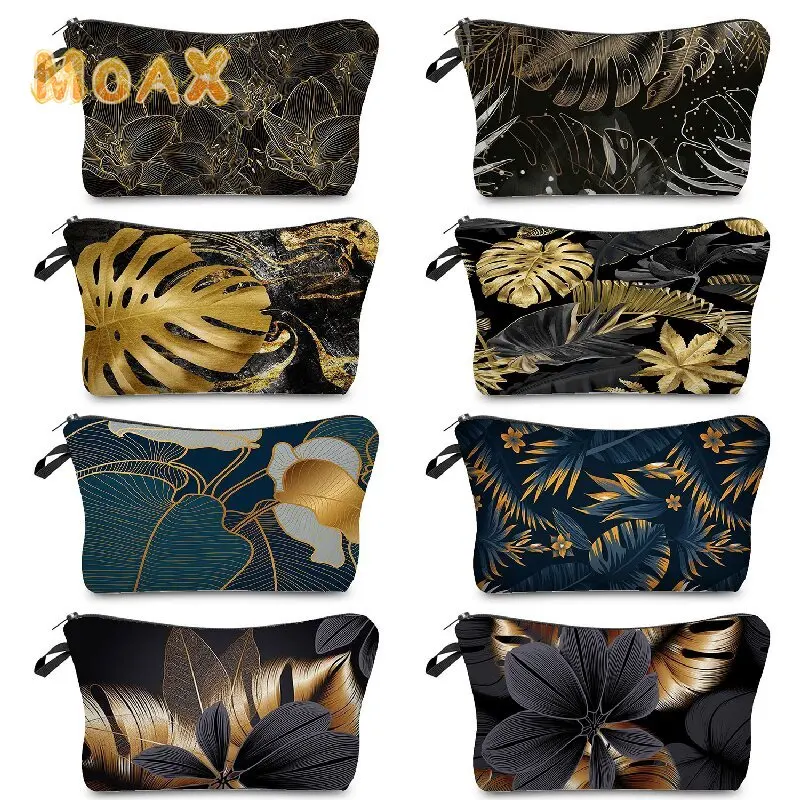 Gold Leaf Women's Cosmetic Bag Portable Travel Organizer Storage Makeup Bags Customizable Gift Coin Purse Student Pencil Cases
Gold Leaf Women's Cosmetic Bag Portable Travel Organizer Storage Makeup Bags Customizable Gift Coin Purse Student Pencil Cases