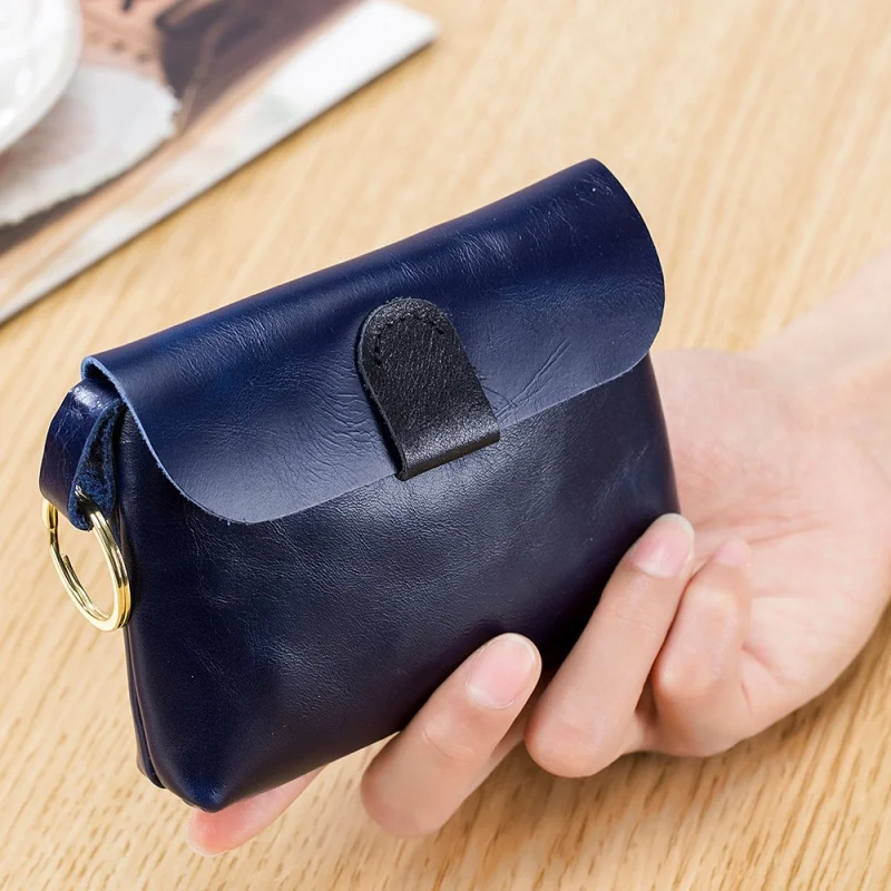 Новая Европейская и американская Ретро сумка для женских ключей из вощеной кожи с маленькими монетами 
Новая Европейская и американская Ретро сумка для женских ключей из вощеной кожи с маленькими монетами