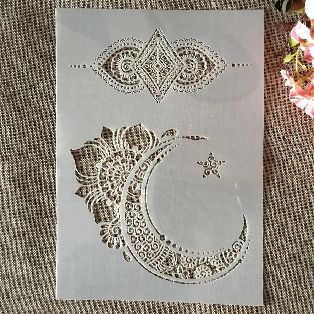 A4 29cm Mandala Moon Flower DIY Layering Stencils Painting Scrapbook Coloring Embossing Album Decorative Template
A4 29cm Mandala Moon Flower DIY Layering Stencils Painting Scrapbook Coloring Embossing Album Decorative Template