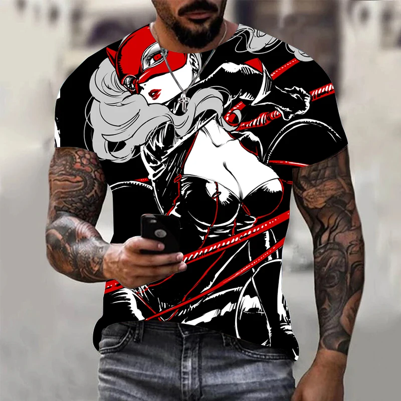 Summer New 3D Printed Oversized T-Shirt Round Neck Fashion Casual Loose T Shirt Harajuku Breathable Tshirt Anime Elements Tops
Summer New 3D Printed Oversized T-Shirt Round Neck Fashion Casual Loose T Shirt Harajuku Breathable Tshirt Anime Elements Tops