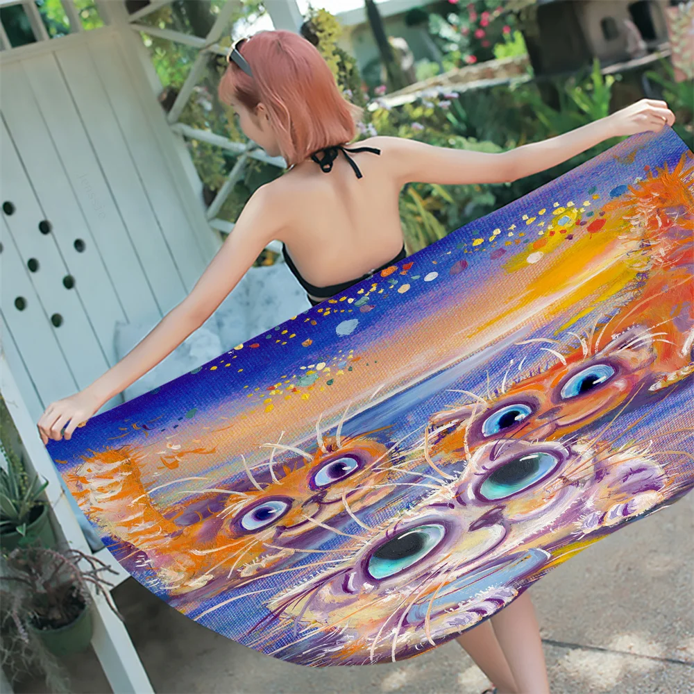 Summer Square Beach Towel Cartoon Fluffy Fur Big Eyes Cat Blanket Super Soft Microfiber Bath Towels Quick-dry Swim Towel Adults
Summer Square Beach Towel Cartoon Fluffy Fur Big Eyes Cat Blanket Super Soft Microfiber Bath Towels Quick-dry Swim Towel Adults