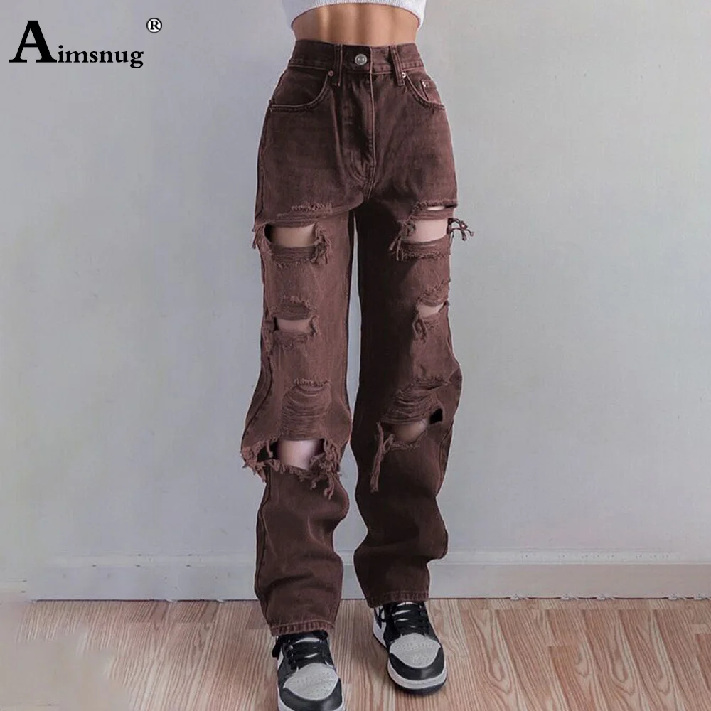 Aimsnug 2023 Vintage High Waist Jeans Demin Pant Women Straight Leg Denim Jeans Korean Fashion Hole Ripped Demin Trousers Femmes
Aimsnug 2023 Vintage High Waist Jeans Demin Pant Women Straight Leg Denim Jeans Korean Fashion Hole Ripped Demin Trousers Femmes