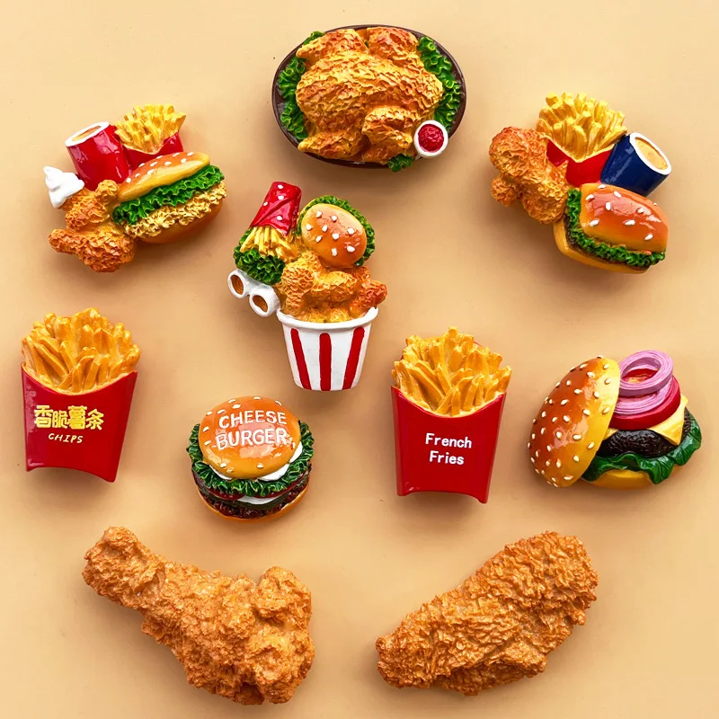 Simulation Food Diy Resin Refrigerator Magnetic Paste Hamburg French Fries Doughnuts Fridge Magnet Nordic Ins Home Decoration 
Simulation Food Diy Resin Refrigerator Magnetic Paste Hamburg French Fries Doughnuts Fridge Magnet Nordic Ins Home Decoration