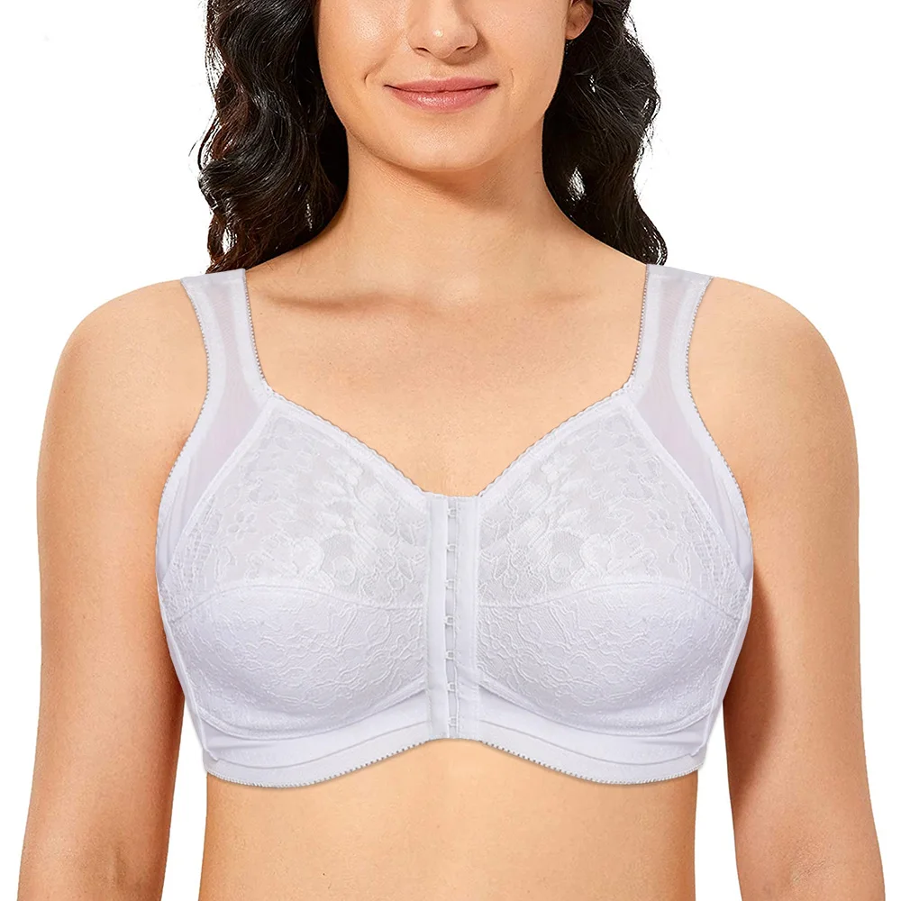 New Lace Bra Front Closure Bra Back Support Posture Bras For Women Wireless Unlined Underwear Plus Size B C D E F G H Cup
New Lace Bra Front Closure Bra Back Support Posture Bras For Women Wireless Unlined Underwear Plus Size B C D E F G H Cup