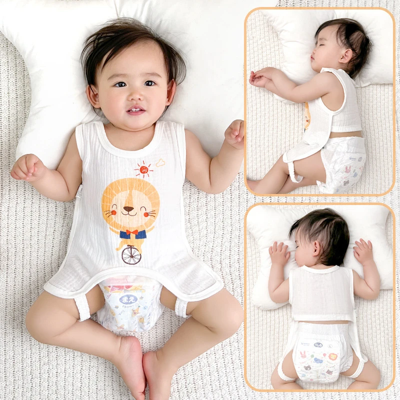 Newborn Cotton Half Back T-shirt Oversized Baby Summer Vest Thin Style Protects Belly Sleeveless Clothes T-Shirt For Kids
Newborn Cotton Half Back T-shirt Oversized Baby Summer Vest Thin Style Protects Belly Sleeveless Clothes T-Shirt For Kids