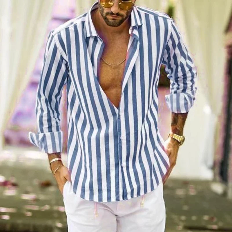 Fashion Male's Casual Luxury Shirts Long Sleeve Hawaiian Beach Shirts Autumn New Men's Retro Striped Plaid Formal Office Shirts
Fashion Male's Casual Luxury Shirts Long Sleeve Hawaiian Beach Shirts Autumn New Men's Retro Striped Plaid Formal Office Shirts