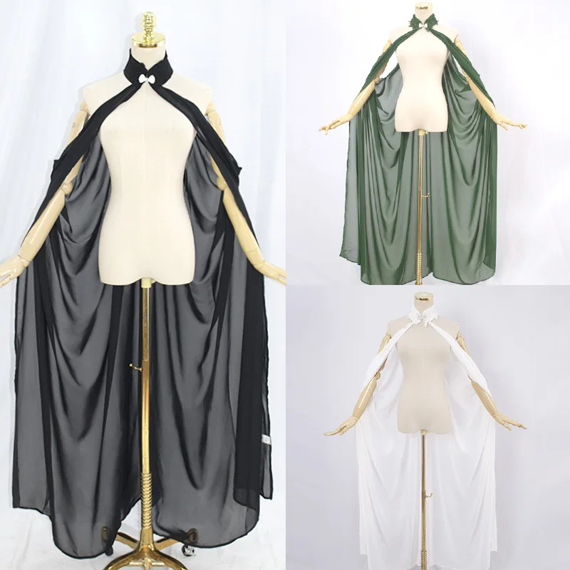 Chiffon Cape Halter Cape Cloak Elves Thin Black Ivory Shawl Bridal Ladies Halloween Costume
Chiffon Cape Halter Cape Cloak Elves Thin Black Ivory Shawl Bridal Ladies Halloween Costume