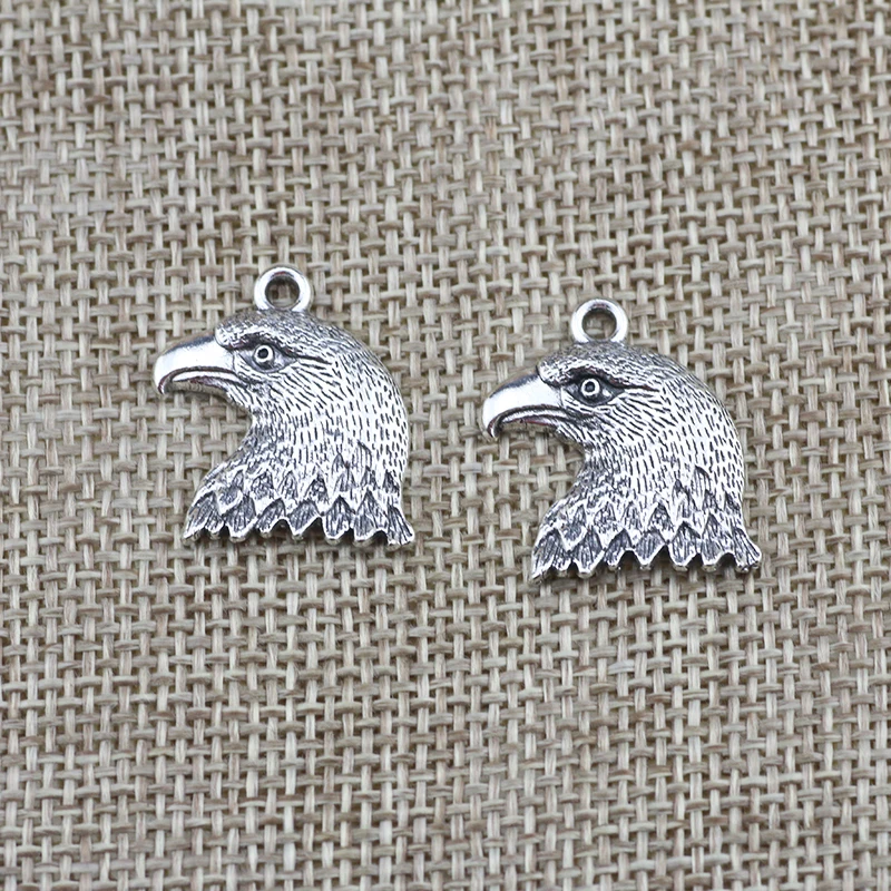 20 Pieces/Lot 21mm*18mm Antique Silver Plated Eagle Head Charms DIY Handmade Jewelry Making
20 Pieces/Lot 21mm*18mm Antique Silver Plated Eagle Head Charms DIY Handmade Jewelry Making