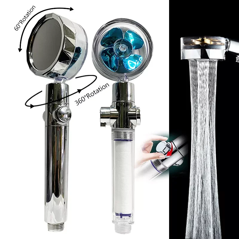 2021 Shower Head Water Saving Flow 360 Degrees Rotating With Small Fan ABS Rain High Pressure spray Nozzle Bathroom Accessories
2021 Shower Head Water Saving Flow 360 Degrees Rotating With Small Fan ABS Rain High Pressure spray Nozzle Bathroom Accessories