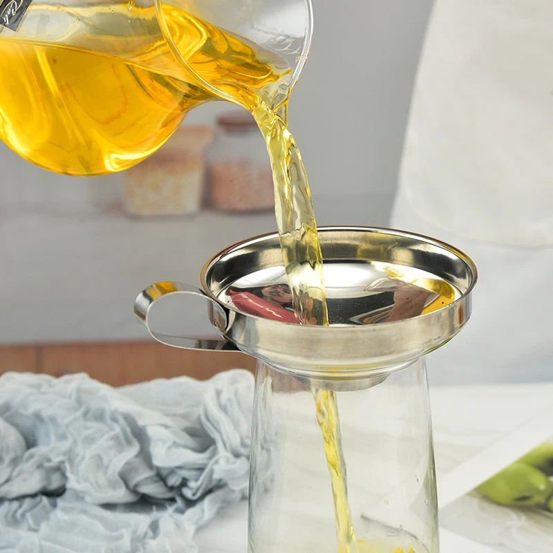 Stainless Steel Funnel Large Diameter Funnel Metal Cook Oil Funnel with Detachable Strainer Filter for Liquid Oil Kitchen Tool
Stainless Steel Funnel Large Diameter Funnel Metal Cook Oil Funnel with Detachable Strainer Filter for Liquid Oil Kitchen Tool