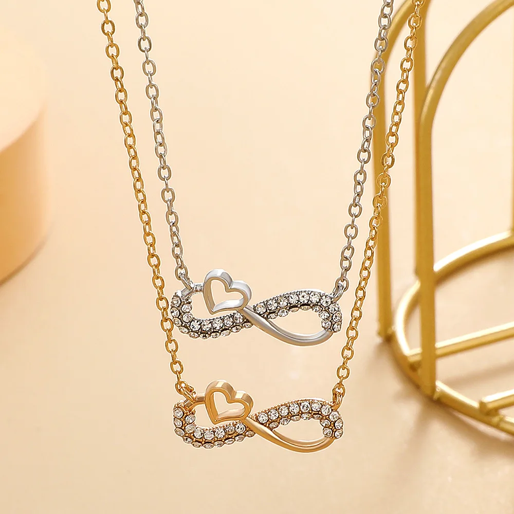 Infinite Love Eight-character Necklace for Women Aesthetic Jewelry Love Pendant Exquisite Clavicle Chain Collares De Moda 2022
Infinite Love Eight-character Necklace for Women Aesthetic Jewelry Love Pendant Exquisite Clavicle Chain Collares De Moda 2022