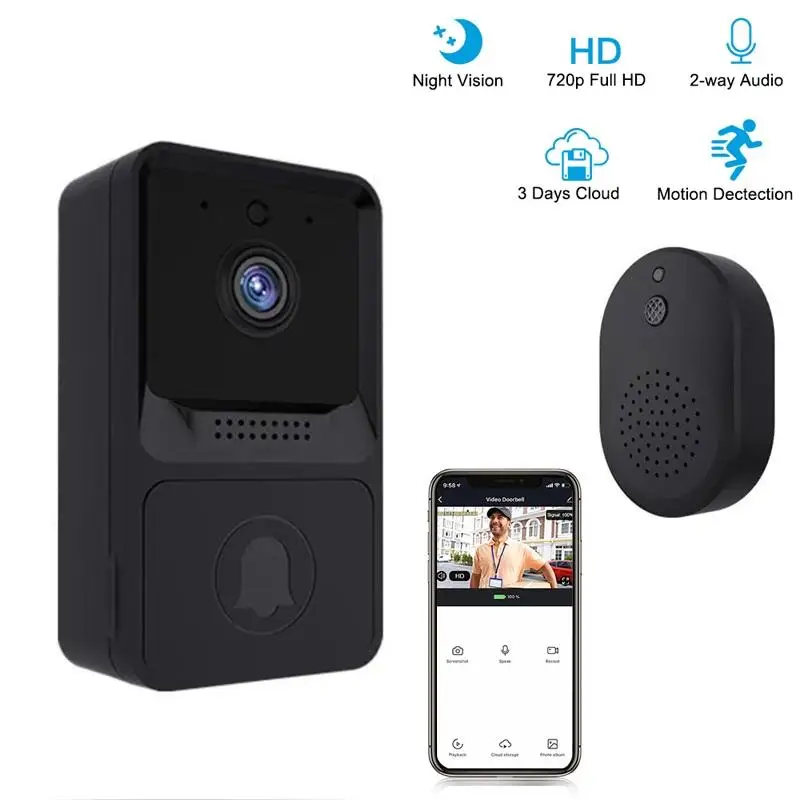 Видеозвонок дверной, HD 1080P, Wi-Fi, Wi-Fi
Видеозвонок дверной, HD 1080P, Wi-Fi, Wi-Fi