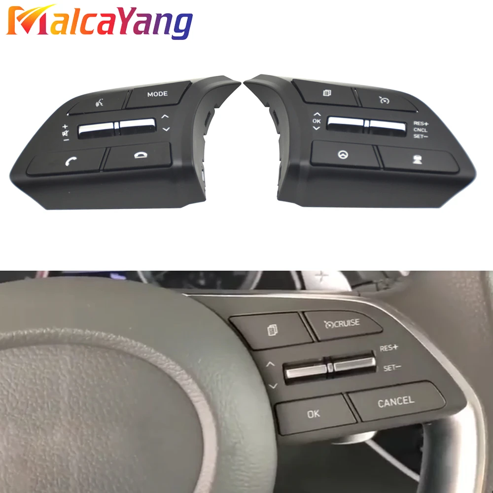 

NEW High Quality Steering Wheel Button For Hyundai Sonata Limited 1.6 T DN8 AT MPI 2.5L Sedan FWD 4Doors Car Accessories