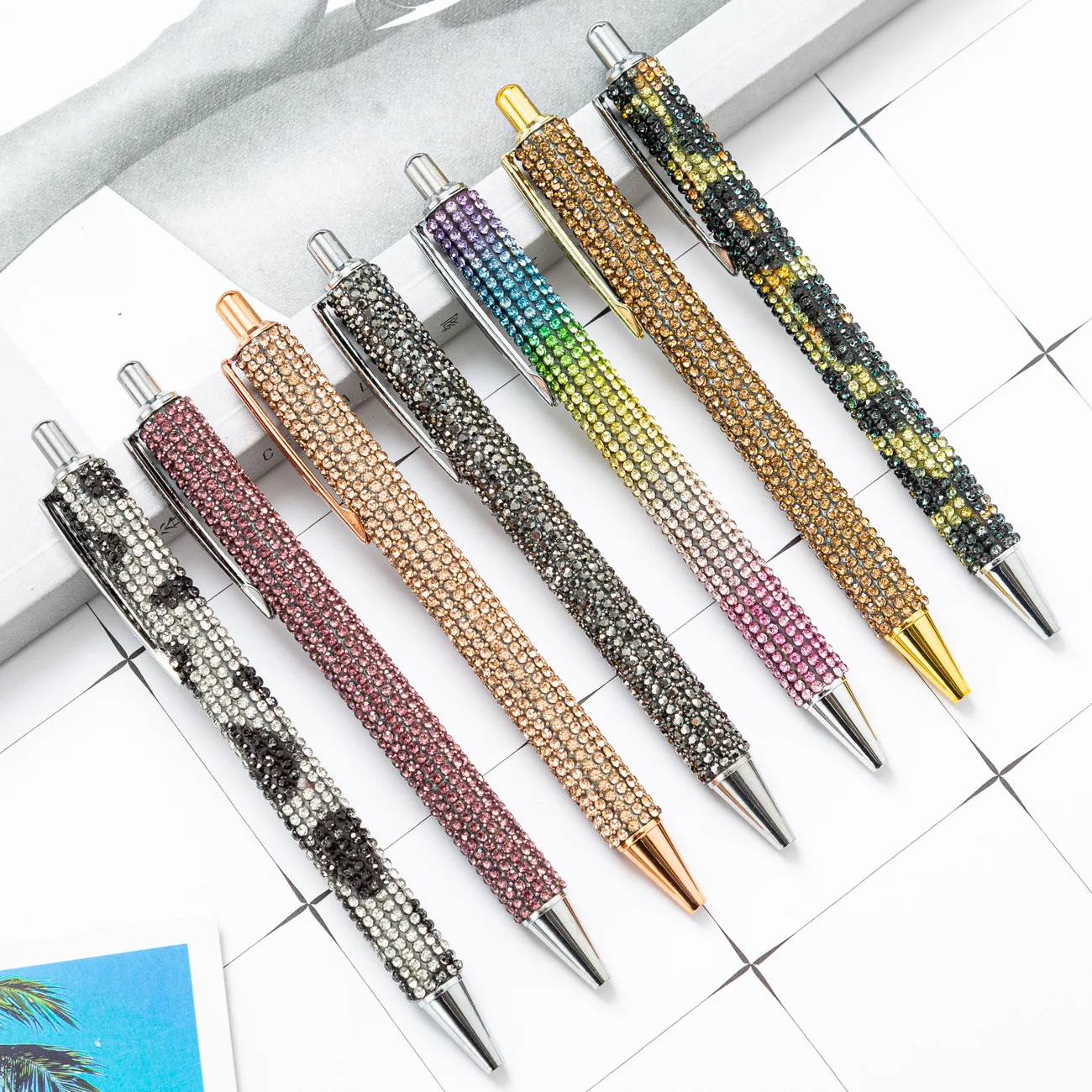 2 Pcs Shiny Diamond-Encapsulated Ballpoint Pen Creative Metal Pen Color Touch Pen School Office Supplies Birthday Present Gift
2 Pcs Shiny Diamond-Encapsulated Ballpoint Pen Creative Metal Pen Color Touch Pen School Office Supplies Birthday Present Gift