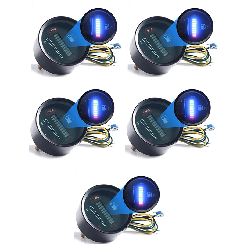 5X 24V 2 Inch 52Mm Universal Car Motorcycle Fuel Level Meter Gauge LED Light Display Fuel Tank Gauge Boat Truck RV
5X 24V 2 Inch 52Mm Universal Car Motorcycle Fuel Level Meter Gauge LED Light Display Fuel Tank Gauge Boat Truck RV