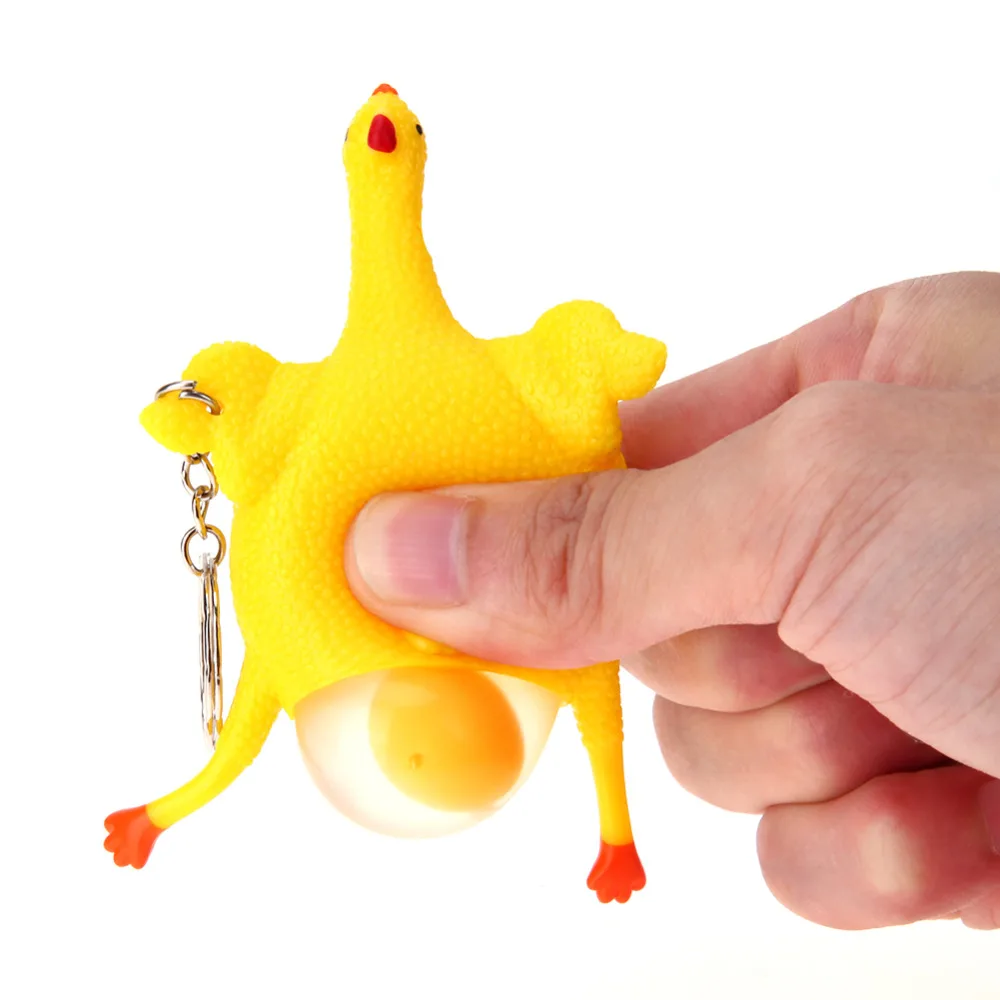 

Fun Chicken Egg Laying Hens Stress Relief Toy for Kids Audlt Tricky Funny Gadgets Toys Squeeze Ball Party Gifts Anti Stress Toys