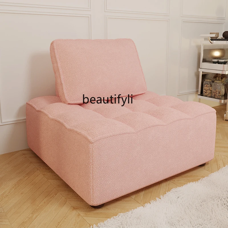 LBX Tofu Block Sofa Nordic Bedroom Lambswool Lazy Apartment B & B Single Living Room Fabric Craft Sofa
LBX Tofu Block Sofa Nordic Bedroom Lambswool Lazy Apartment B & B Single Living Room Fabric Craft Sofa