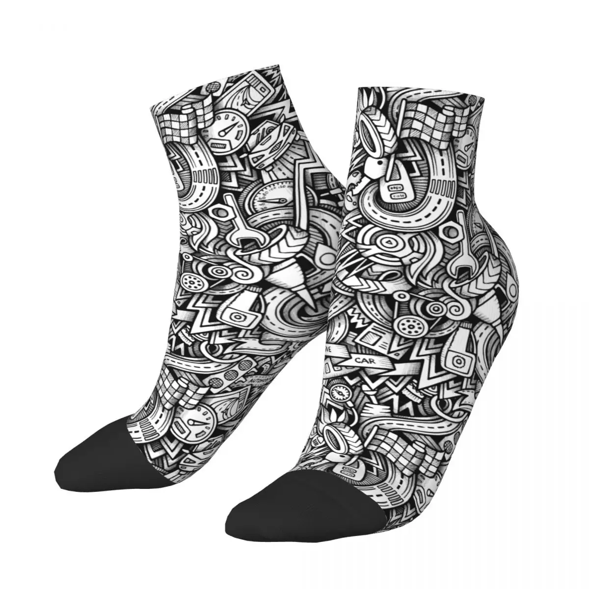 Cartoon Hand Drawn Of Race Car Trace Theme Socks Short Unique Casual Breatheable Adult Ankle Socks
Cartoon Hand Drawn Of Race Car Trace Theme Socks Short Unique Casual Breatheable Adult Ankle Socks
