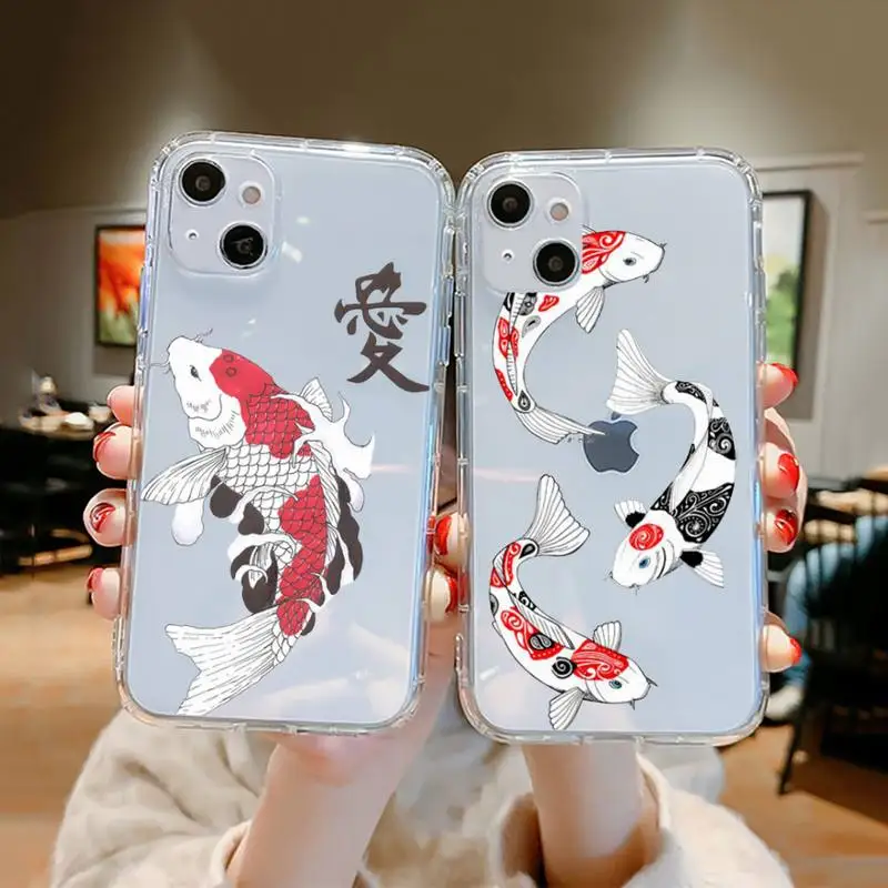 Carp design pattern Phone Case Transparent soft For iphone 12 11 13 7 8 6 s plus x xs xr pro max mini
Carp design pattern Phone Case Transparent soft For iphone 12 11 13 7 8 6 s plus x xs xr pro max mini