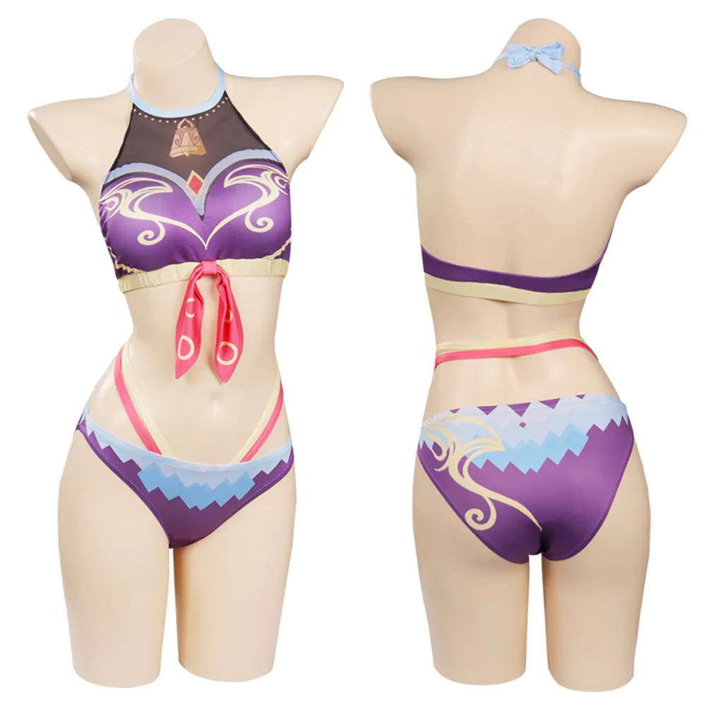 Genshin Impact Ganyu Swimsuit Cosplay Costume Women Bikini Top Shorts Outfits Halloween Carnival Suits
Genshin Impact Ganyu Swimsuit Cosplay Costume Women Bikini Top Shorts Outfits Halloween Carnival Suits