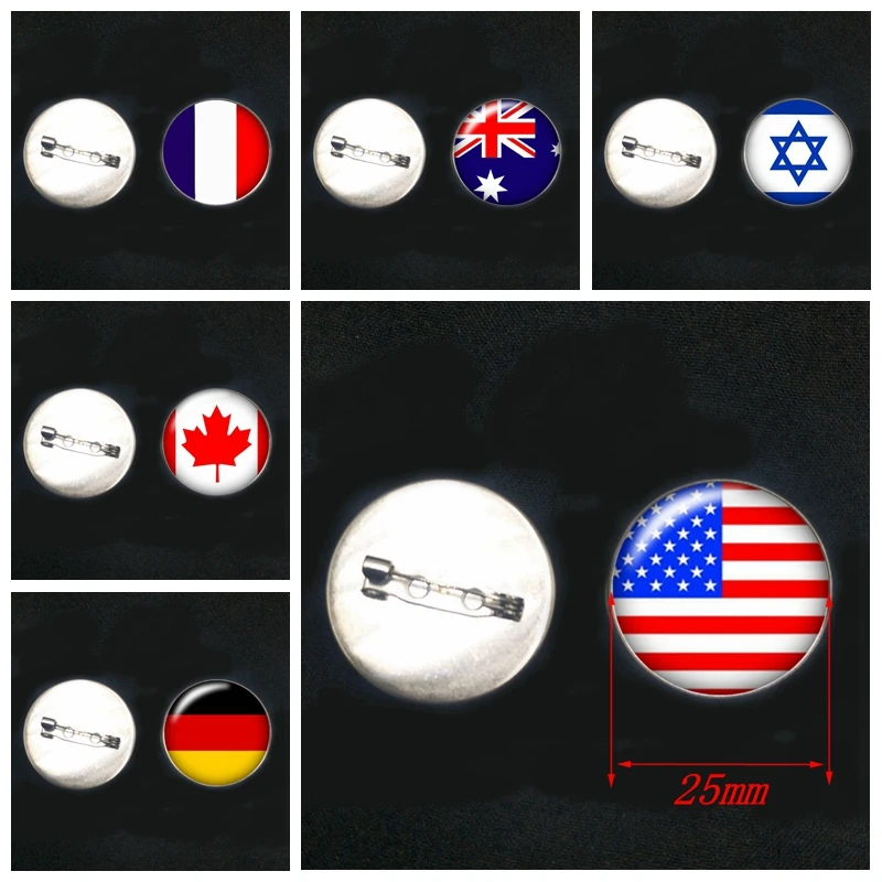 1pcs! 2020 New Popular Classic World Flag Badges 20mm / 25mm Glass Convex Round Stainless Steel Brooch Jewelry
1pcs! 2020 New Popular Classic World Flag Badges 20mm / 25mm Glass Convex Round Stainless Steel Brooch Jewelry