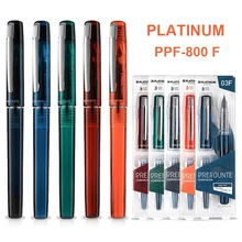 Original PLATINUM Fountain Pen PREFOUTE PPF-800 Resin 0.5mm Pen Nib Ink Student Writing Calligraphy Practice Business Gift Pen