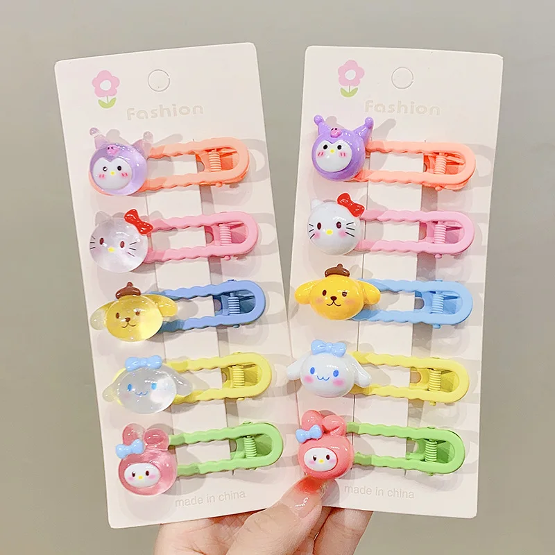 Sanrio My Melody Cinnamoroll Pompompurin Kuromi Hello Kitty Hair Clip Set Barrettes Headwear Girl Sweet Hairpins Hair Accessorie
Sanrio My Melody Cinnamoroll Pompompurin Kuromi Hello Kitty Hair Clip Set Barrettes Headwear Girl Sweet Hairpins Hair Accessorie
