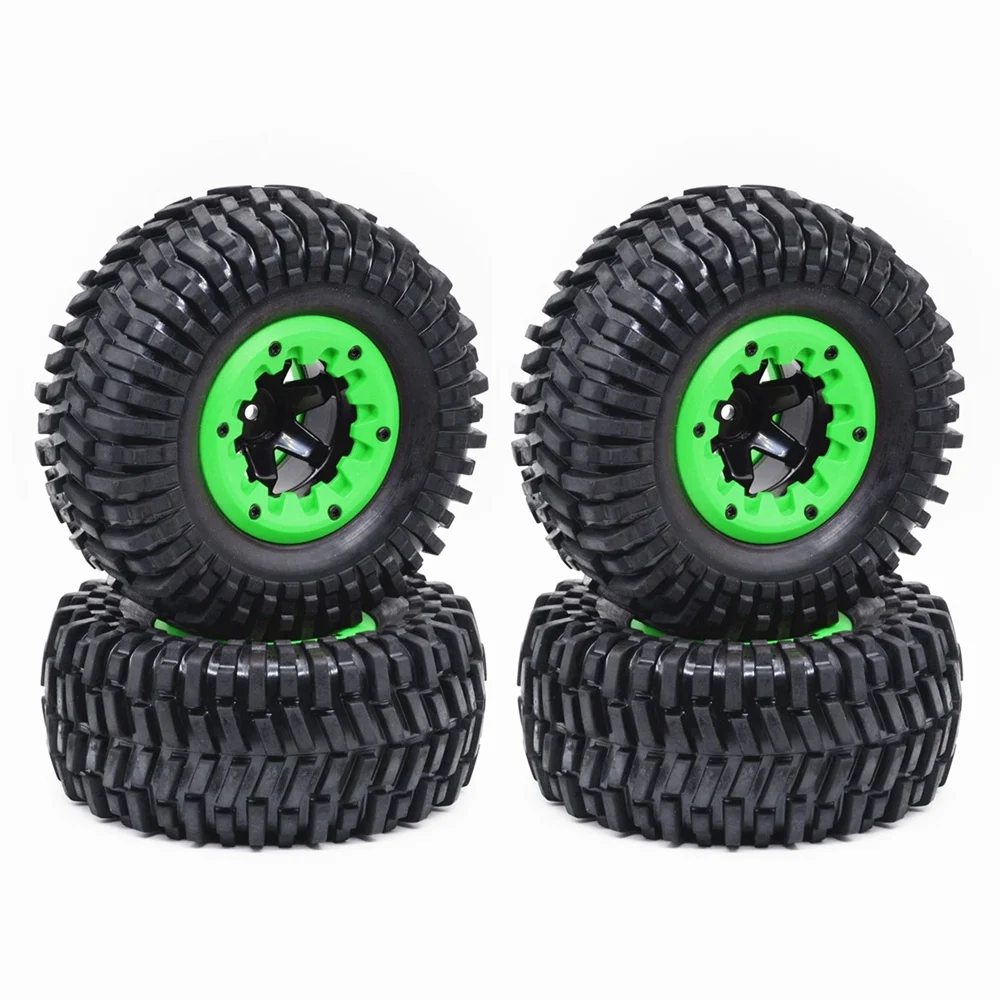 4Pcs Short Course Tire Wheel for 1/10 RC Terrain Truck Traxxas Slash VKAR 10SC ZD Racing DBX-10 RC Car Upgrade Parts,2 Green
4Pcs Short Course Tire Wheel for 1/10 RC Terrain Truck Traxxas Slash VKAR 10SC ZD Racing DBX-10 RC Car Upgrade Parts,2 Green
