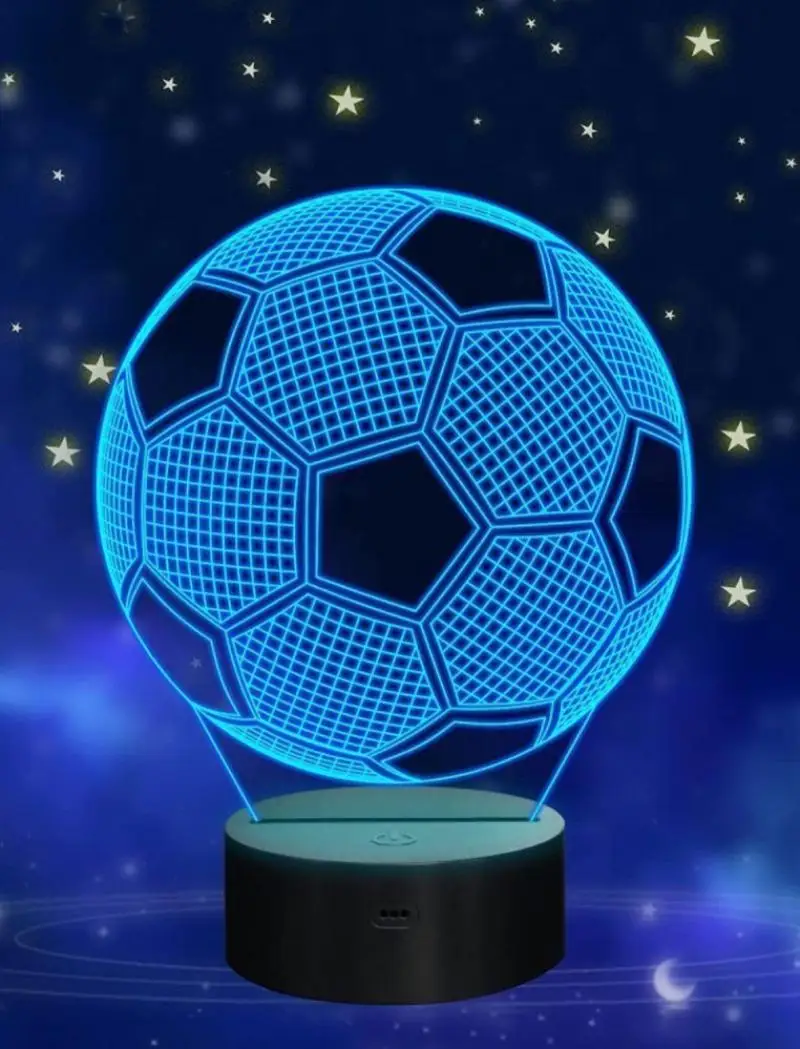 Romantic Football 3D Lamp Football Acrylic LED Night Light Decorative Table Lamp Valentine's Day Sweetheart Wife's Gift
Romantic Football 3D Lamp Football Acrylic LED Night Light Decorative Table Lamp Valentine's Day Sweetheart Wife's Gift