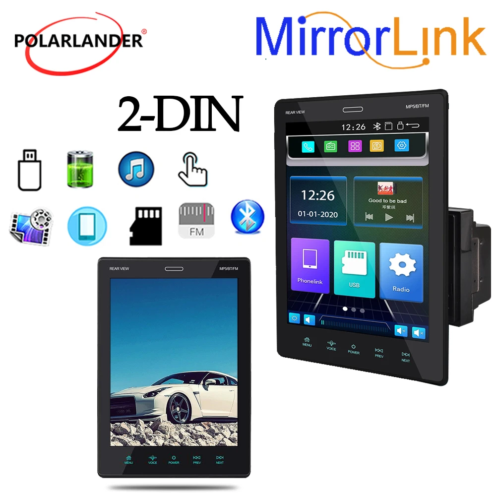 2DIN автомобильный мультимедийный плеер 9,5 ''Авторадио Apple Carplay, Android Авто Bluetooth Mirror Link MP5 плеер с регулировкой угла наклона HD TFT
2DIN автомобильный мультимедийный плеер 9,5 ''Авторадио Apple Carplay, Android Авто Bluetooth Mirror Link MP5 плеер с регулировкой угла наклона HD TFT