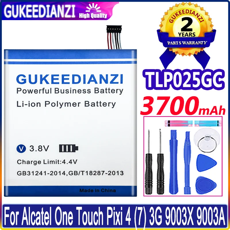 

3700mAh TLP025GC Replacement Battery Battery Batterij For Alcatel Pixi 4 7" 7.0 OT-8063 9003X 9003A Mobile Phone Batteries