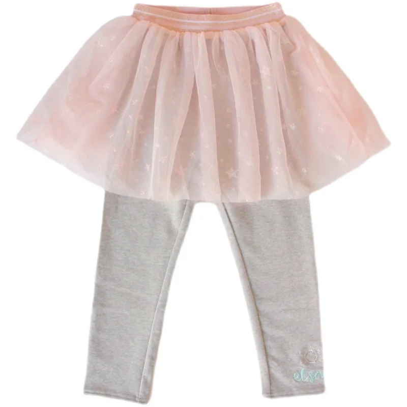 Girls Fake Two Pants Kids Girl Ruffle Mesh Patchwork Gray Trousers Baby Cute All Match Bottoms for 4-8 Years
Girls Fake Two Pants Kids Girl Ruffle Mesh Patchwork Gray Trousers Baby Cute All Match Bottoms for 4-8 Years