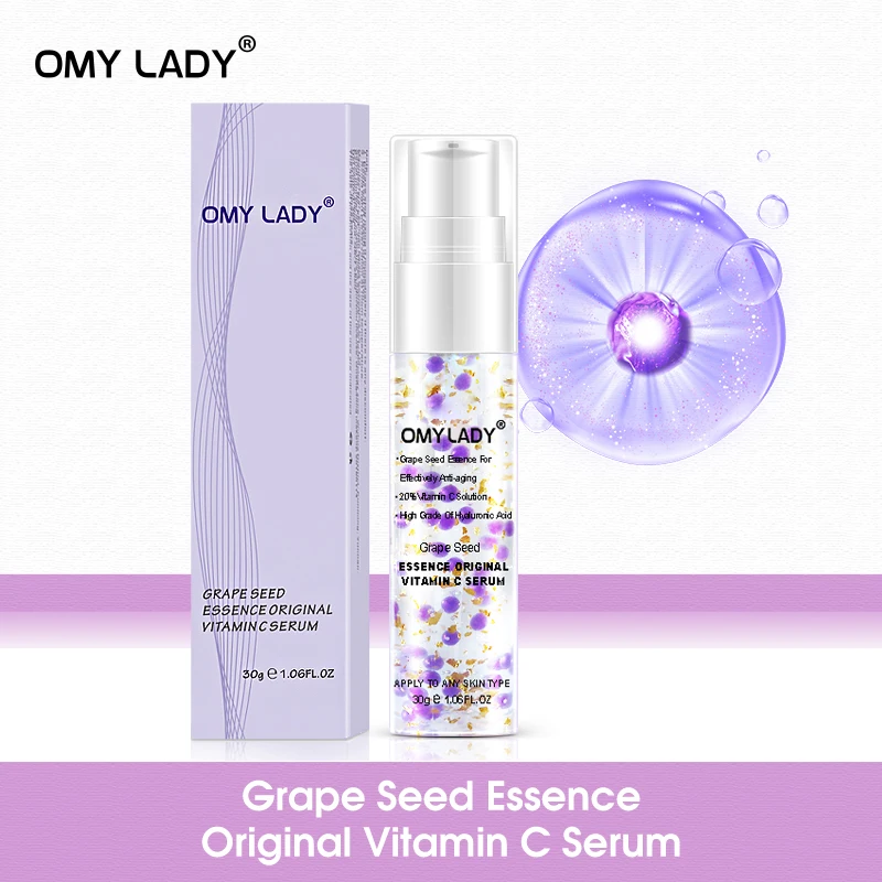 Сыворотка для лица OMY LADY с витамином С, эссенция виноградных косточек, жидкая эссенция для задержки старения, снижение уровня кожи на морщин,...
Сыворотка для лица OMY LADY с витамином С, эссенция виноградных косточек, жидкая эссенция для задержки старения, снижение уровня кожи на морщин,...