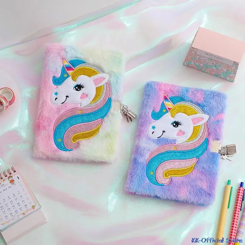Cartoon Unicorn Plush Novelty Notebook Cute Hand Book With Lock Diary Book For Kids Gifts Student School Stationery Gift
Cartoon Unicorn Plush Novelty Notebook Cute Hand Book With Lock Diary Book For Kids Gifts Student School Stationery Gift