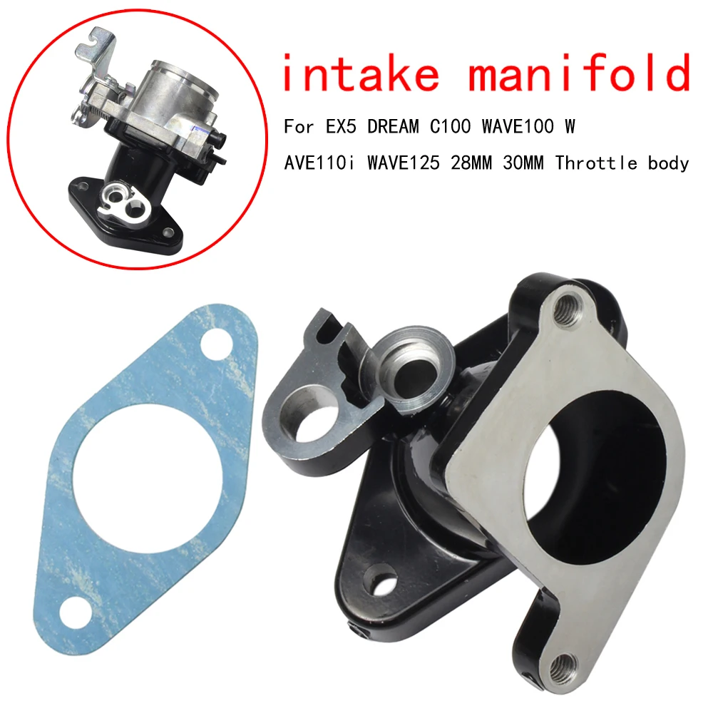 Throttle body EFI Intake 17110-KWW-640 Elbow 28MM 30MM for Honda EX5 DREAM C100 WAVE100 WAVE110i WAVE125 Motorcycle 
Throttle body EFI Intake 17110-KWW-640 Elbow 28MM 30MM for Honda EX5 DREAM C100 WAVE100 WAVE110i WAVE125 Motorcycle