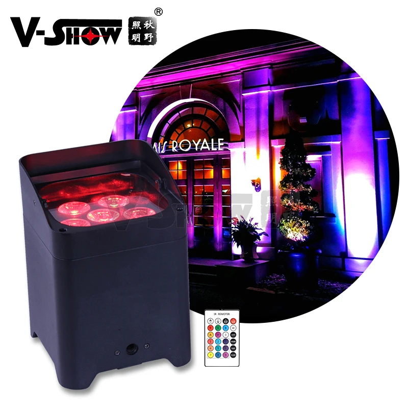 V-Show Shipped from USA Warehouse 4pcs Wifi Remote Battery Wireless Uplights 6*18W RGBWA UV 6in1 Stage Lights for Wedding
V-Show Shipped from USA Warehouse 4pcs Wifi Remote Battery Wireless Uplights 6*18W RGBWA UV 6in1 Stage Lights for Wedding