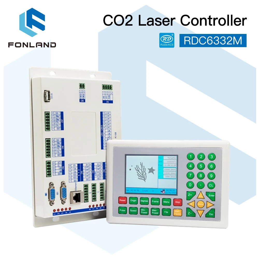 FONLAND Ruida RDC 6332M Co2 Laser DSP Controller for Laser Engraving and Cutting Machine RDC DSP 6332M
FONLAND Ruida RDC 6332M Co2 Laser DSP Controller for Laser Engraving and Cutting Machine RDC DSP 6332M