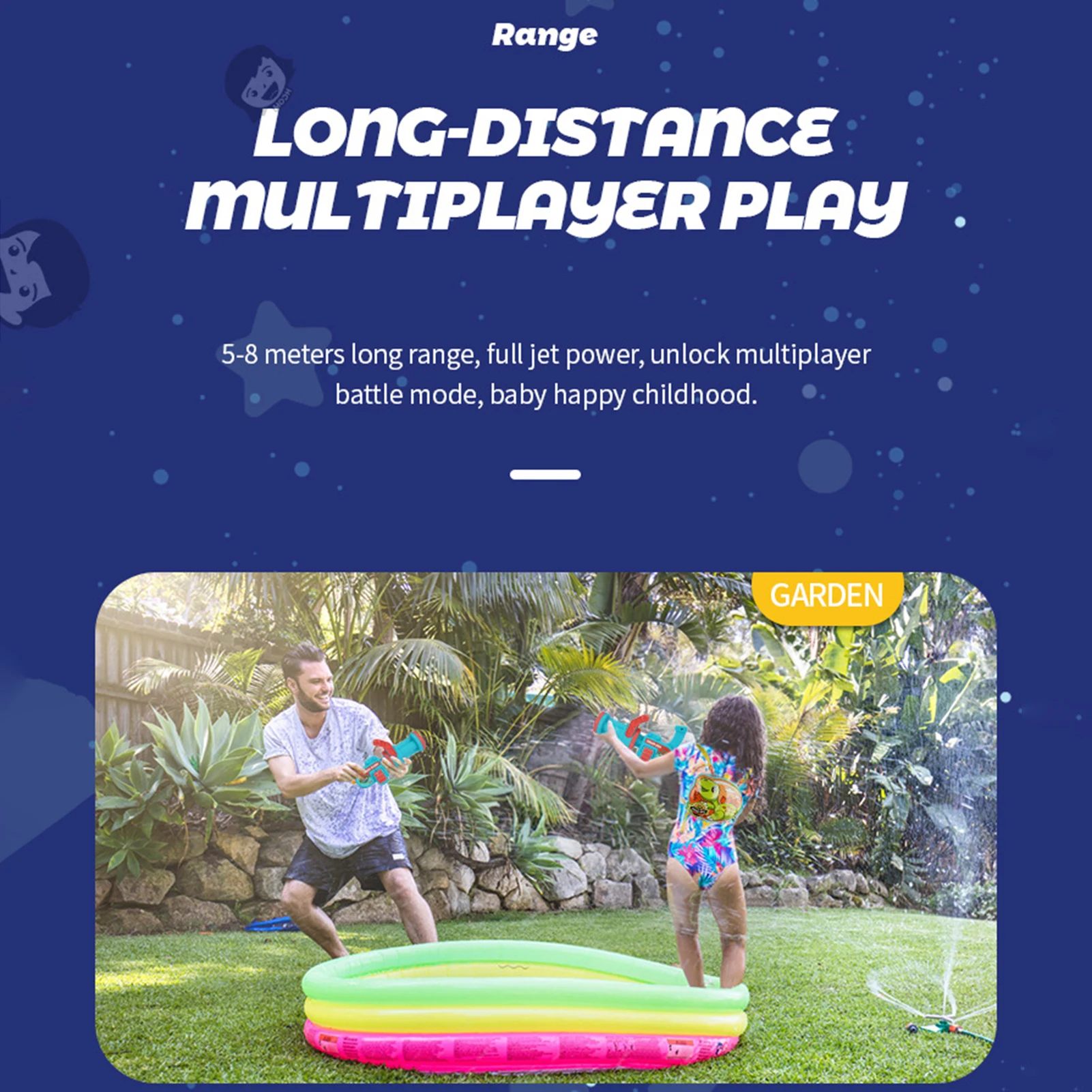 Водяной пистолет для детей, уличный пляжный бассейн, водная Боевая игрушка, рюкзак, выдвижная игрушка для стрельбы, отличный летний для роди... 
Водяной пистолет для детей, уличный пляжный бассейн, водная Боевая игрушка, рюкзак, выдвижная игрушка для стрельбы, отличный летний для роди...