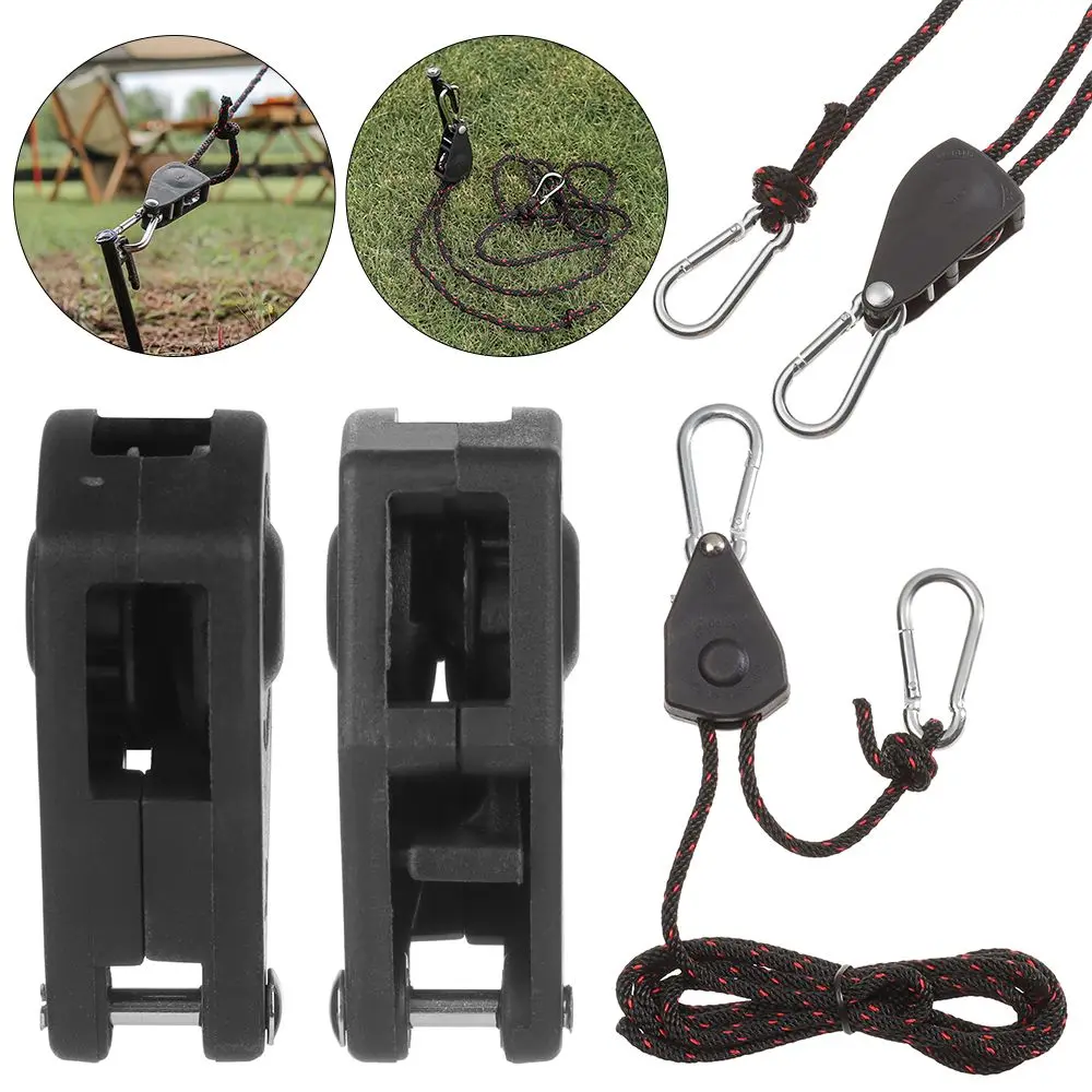 

Lights Lifting Tent Accessories Awning Wind Rope Adjustable Rope Fastener Fixed Buckle Pulley Ratchet Hangers Tensioner