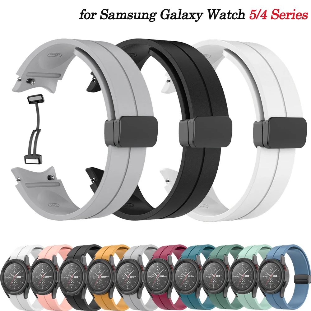 Ремешок силиконовый для Samsung Watch 5 Pro 45 мм/4 Classic 42 46 мм, браслет с магнитной застежкой для Galaxy Watch 5 Pro, 20 мм, оригинал 4/5, 40, 44 мм
Ремешок силиконовый для Samsung Watch 5 Pro 45 мм/4 Classic 42 46 мм, браслет с магнитной застежкой для Galaxy Watch 5 Pro, 20 мм, оригинал 4/5, 40, 44 мм
