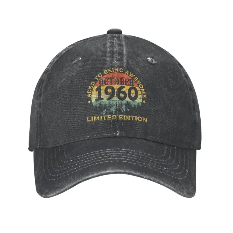 Personalized Cotton Vintage Awesome Born In October 1960 Aged Baseball Cap Sports Men Women's 63Yeas Old Birthday Dad Hat Autumn
Personalized Cotton Vintage Awesome Born In October 1960 Aged Baseball Cap Sports Men Women's 63Yeas Old Birthday Dad Hat Autumn