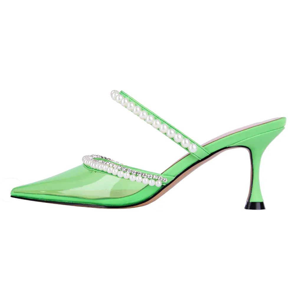 Verocara Women's Kitten Heel Pointed Toe Transparent Pvc Instep Pearl Strap Evening Office Lady Dress Slip-on Slingback Shoes
Verocara Women's Kitten Heel Pointed Toe Transparent Pvc Instep Pearl Strap Evening Office Lady Dress Slip-on Slingback Shoes