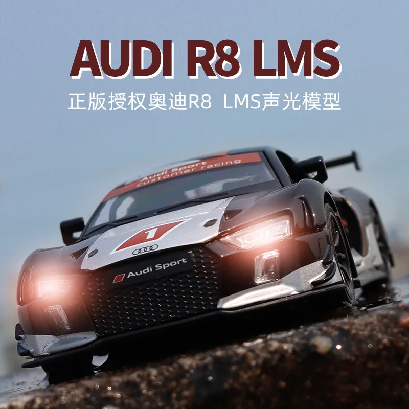 

1:32 AUDI R8 LMS Alloy Racing Car Model Diecast Metal Toy Vehicles Sports Car Model Collection High Simulation Children Toy Gift