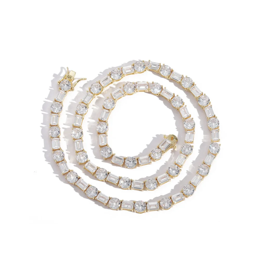 6mm Square Tennis Chain Women Men Brass Cubic Zirconia Choker Necklace Gold Silver Color Hip Hop Jewelry Gifts 18inch 20inch
6mm Square Tennis Chain Women Men Brass Cubic Zirconia Choker Necklace Gold Silver Color Hip Hop Jewelry Gifts 18inch 20inch