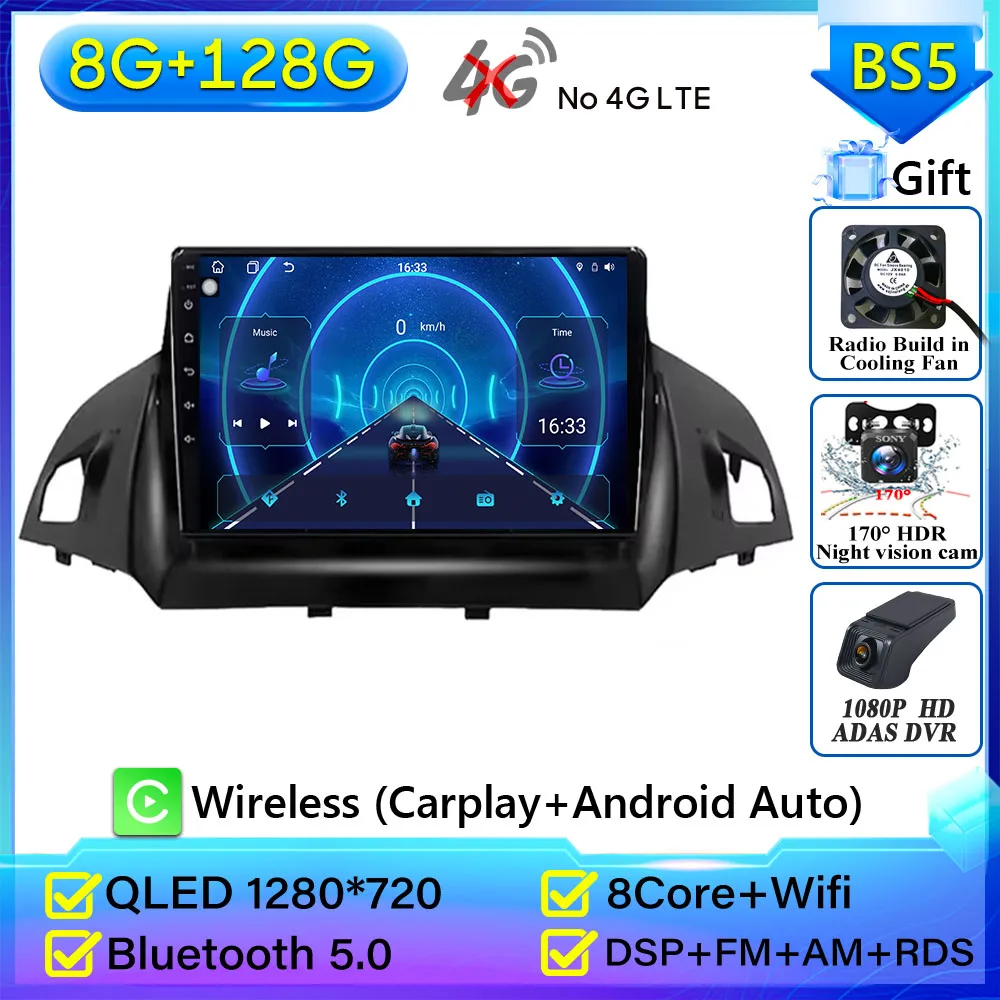 Для Ford C-MAX Kuga 2 Escape 3 2012-2019 Автомобильный радиоприемник Carplay GPS-навигация Android Авто экран Стерео 5G Wi-Fi Видео без 2din DVD
Для Ford C-MAX Kuga 2 Escape 3 2012-2019 Автомобильный радиоприемник Carplay GPS-навигация Android Авто экран Стерео 5G Wi-Fi Видео без 2din DVD