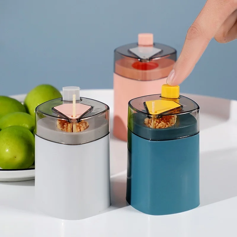 Portable Automatic Pop-up Toothpick Storage Holder Toothpick Box Container Dispenser Holder Container Kitchen Toothpick Bottle
Portable Automatic Pop-up Toothpick Storage Holder Toothpick Box Container Dispenser Holder Container Kitchen Toothpick Bottle