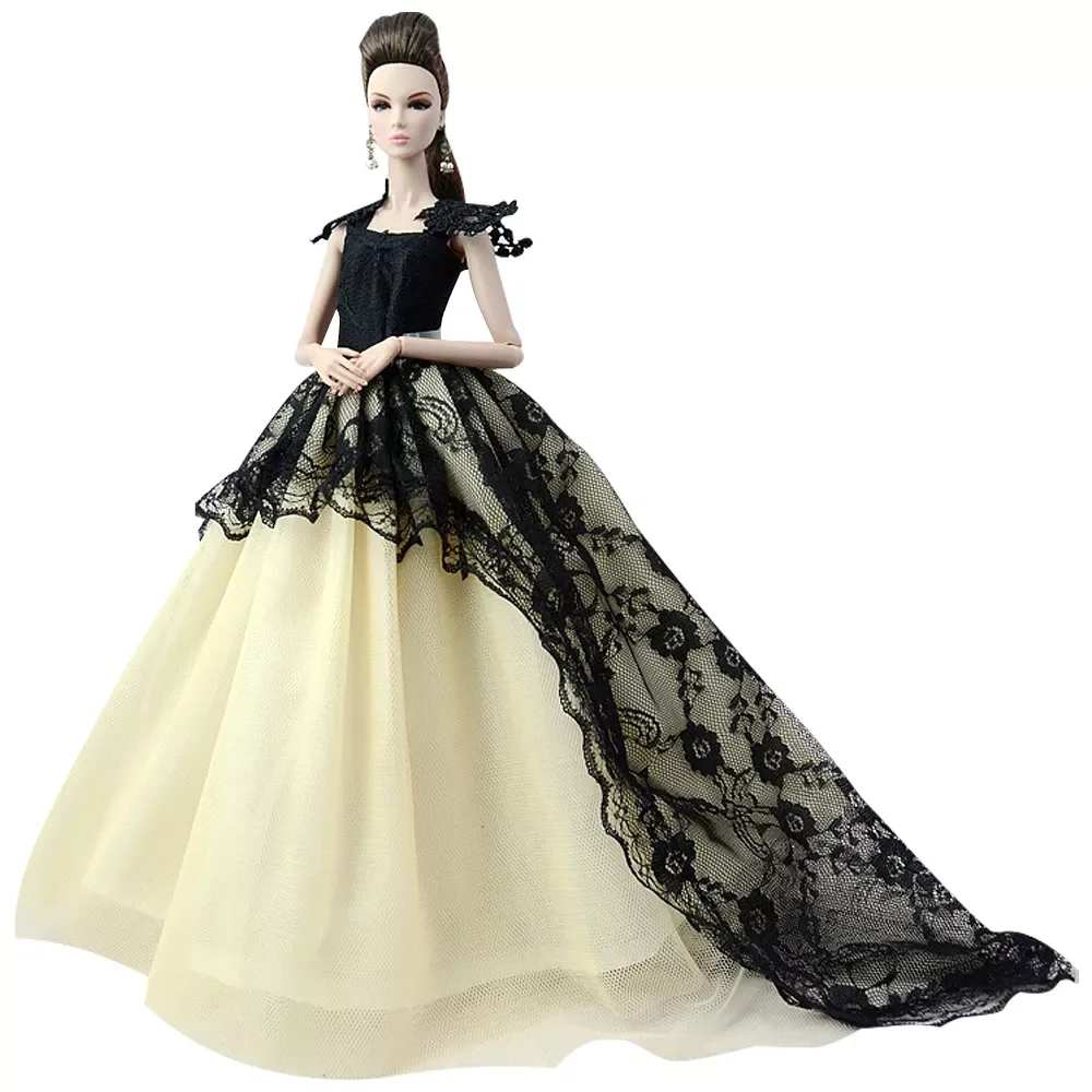 NK One Pcs Handmade Princess Wedding Dress Noble Party Gown For Barbie Doll Fashion Design Outfit Best Gift For Girl' Doll D
NK One Pcs Handmade Princess Wedding Dress Noble Party Gown For Barbie Doll Fashion Design Outfit Best Gift For Girl' Doll D