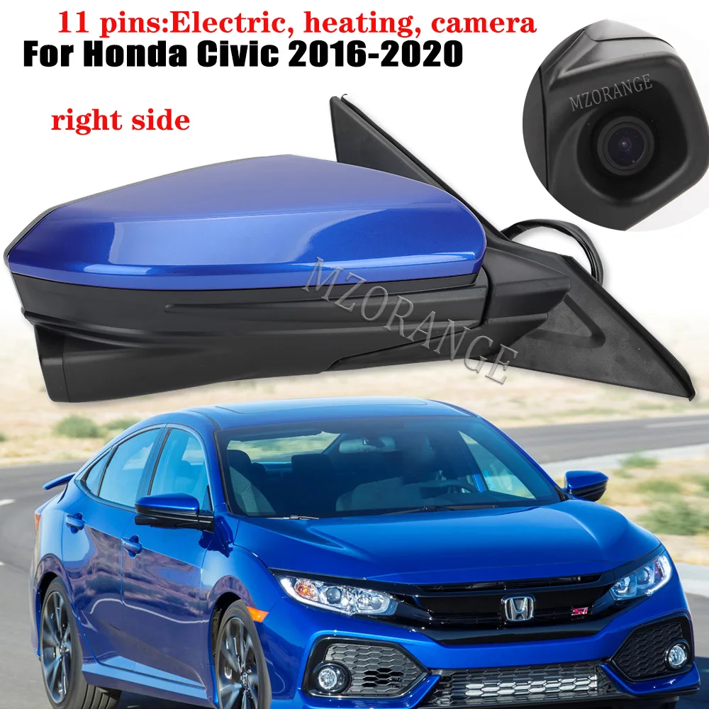 Стекло зеркала заднего вида в сборе для Honda Civic 2016 2017 2018 2019 2020, боковые зеркала с подогревом камеры, крышка, рамка объектива, слепая зона
Стекло зеркала заднего вида в сборе для Honda Civic 2016 2017 2018 2019 2020, боковые зеркала с подогревом камеры, крышка, рамка объектива, слепая зона
